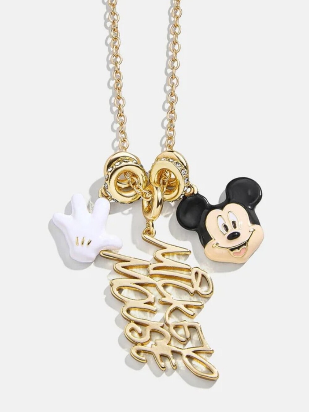 BaubleBar Disney Mickey Mouse Cluster Charm Necklace Brand New